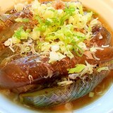 フライパン１つ✤麺つゆでナスの煮浸し✤